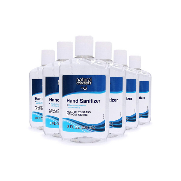6 Bottles Of Natural Concepts Hand Sanitizer