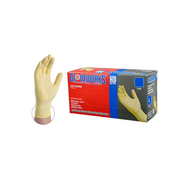100 White Latex Gloves