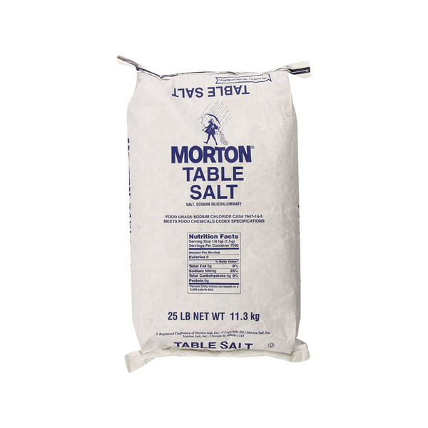 25 libras. Bolsa de sal de mesa Morton