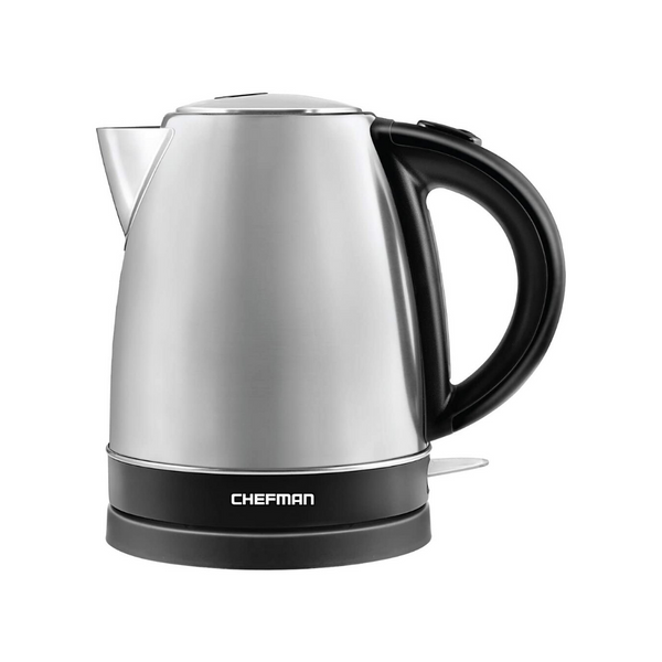 Hervidor eléctrico de ebullición rápida de acero inoxidable Chefman