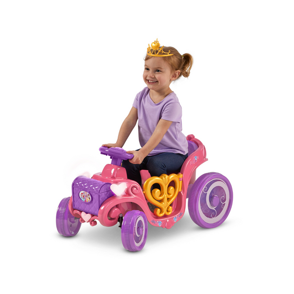 Disney Princess Enchanted Adventure Carriage Quad, 6-Volt Ride-On Toy by Kid Trax