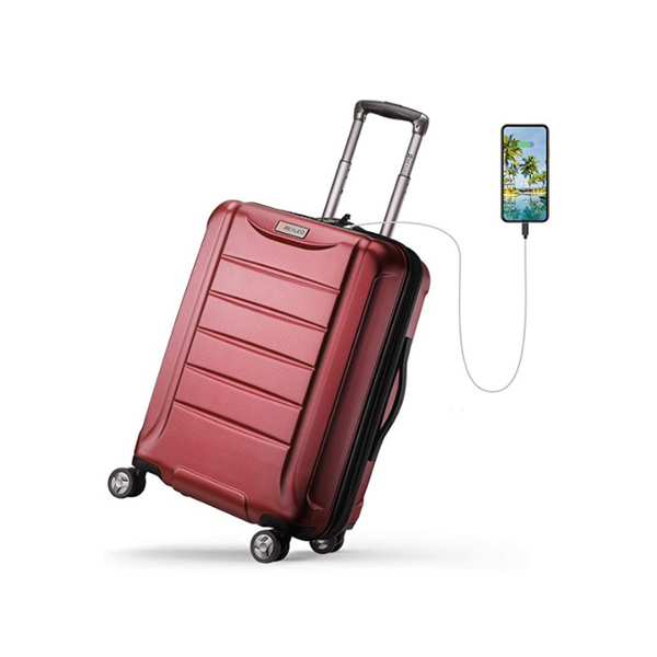 Expandable Luggage With USB Charging Port And Built-In TSA Lock