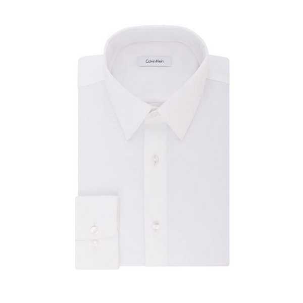 Calvin Klein Men's Regular Fit Non Iron Stretch Solid Dress Shirts