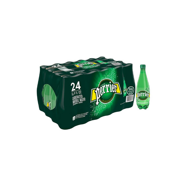 24 Bottles Of Perrier Carbonated Mineral Water