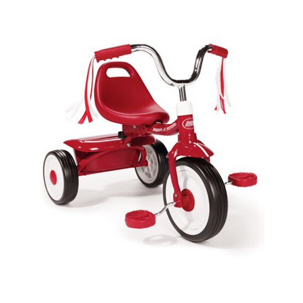 Triciclo plegable Radio Flyer listo para montar