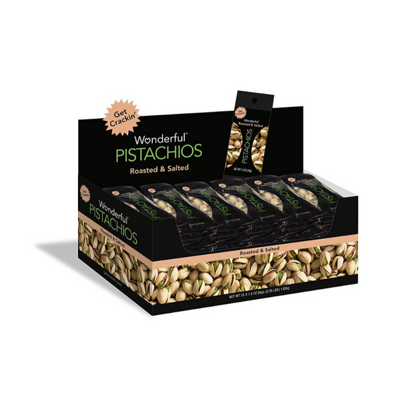 24 Bags Of Roasted and Salted Wonderful Pistachios