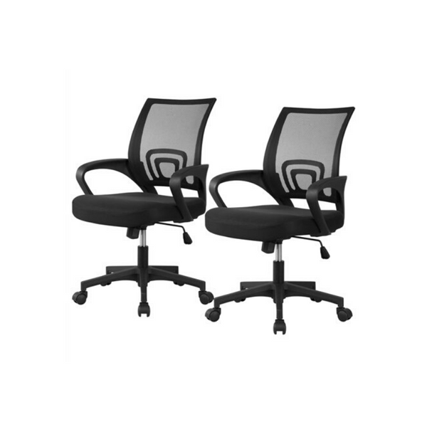 2 sillas de computadora de oficina de malla