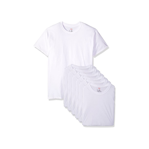 6 Hanes Men’s Classics Crew Neck Tees
