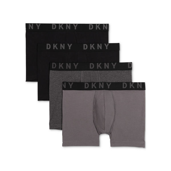 Paquete de 4 unidades DKNY para hombre. Calzoncillos tipo bóxer de algodón elástico