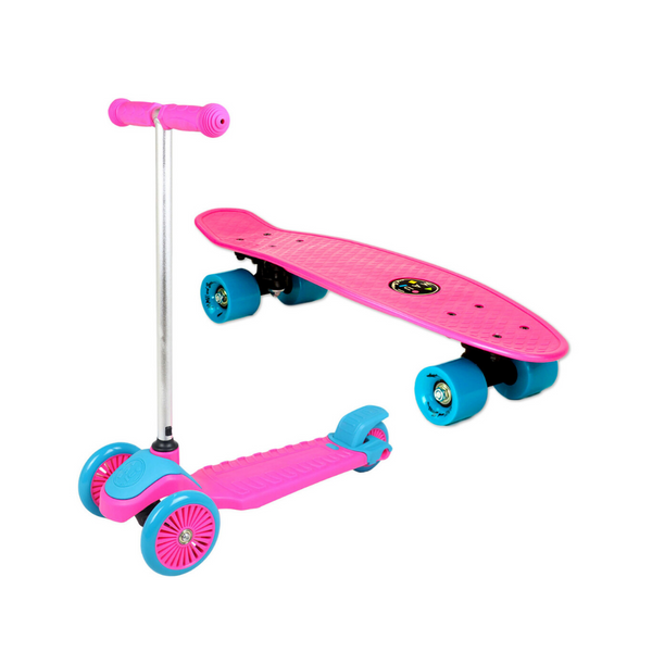 Conjunto combinado de patinete y patineta Mini Sharkman