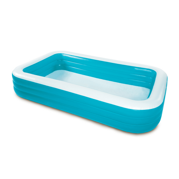 Play Day Rectangular Inflatable Family Pool, 120" x 72" x 22"