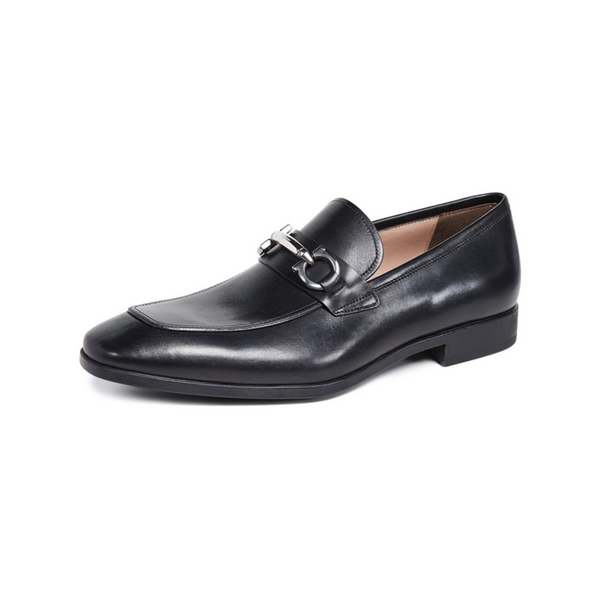 Salvatore Ferragamo Benford Gancini Leather Loafers
