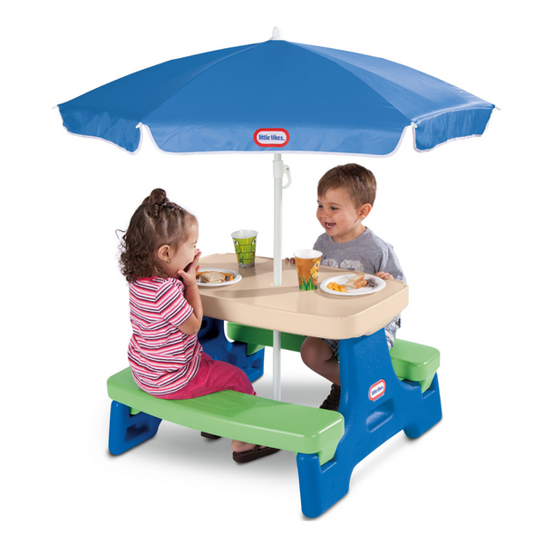 Little Tikes Easy Store Jr. Play Table with Umbrella