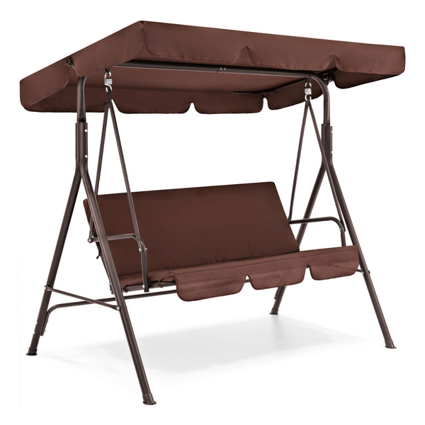2-Person Outdoor Large Convertible Canopy Swing