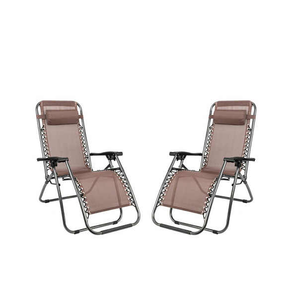 Juego de 2 sillones reclinables Zero Gravity (3 colores)