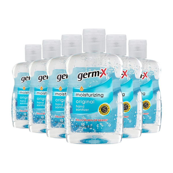 6 botellas de desinfectante para manos original Germ-X