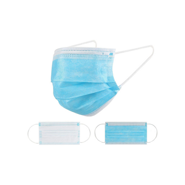 Mascarilla desechable de 3 capas 3PLY, paquete de 50