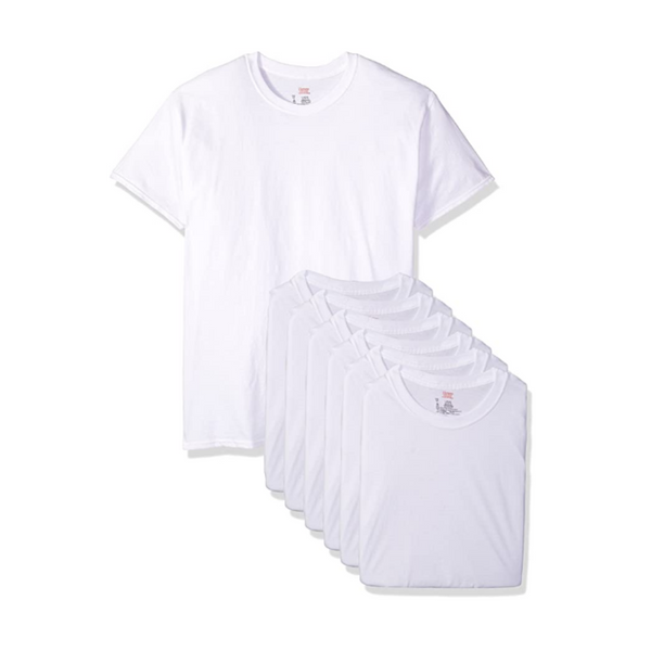 Hanes Classics - Camisetas de cuello redondo para hombre (6 unidades)