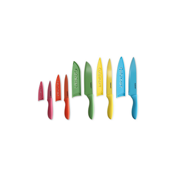 Cuisinart 10-Pc. Ceramic-Coated Cutlery Set with Blade Guards
