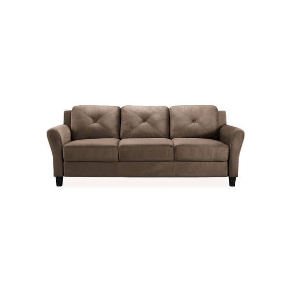 Lifestyle Solutions Taryn Rolled Arm Fabric Sofa (3 Colors)