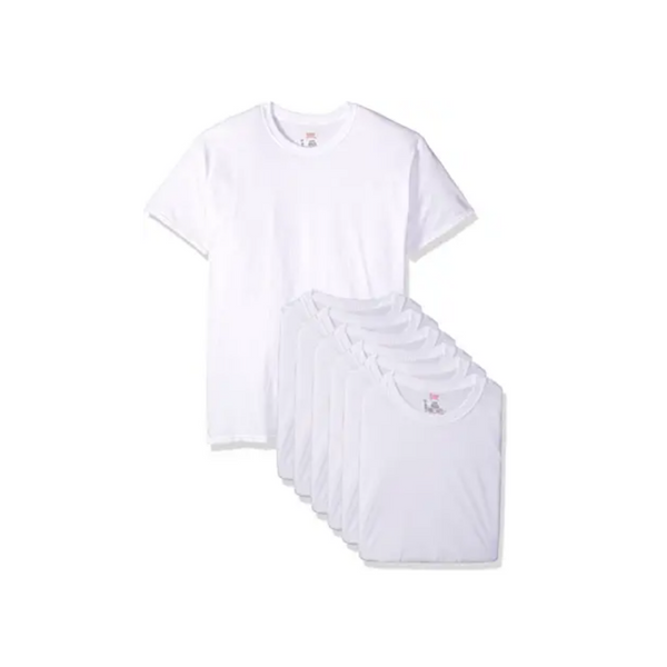 Hanes Men's Classics 6 Pack Crew Neck Tee