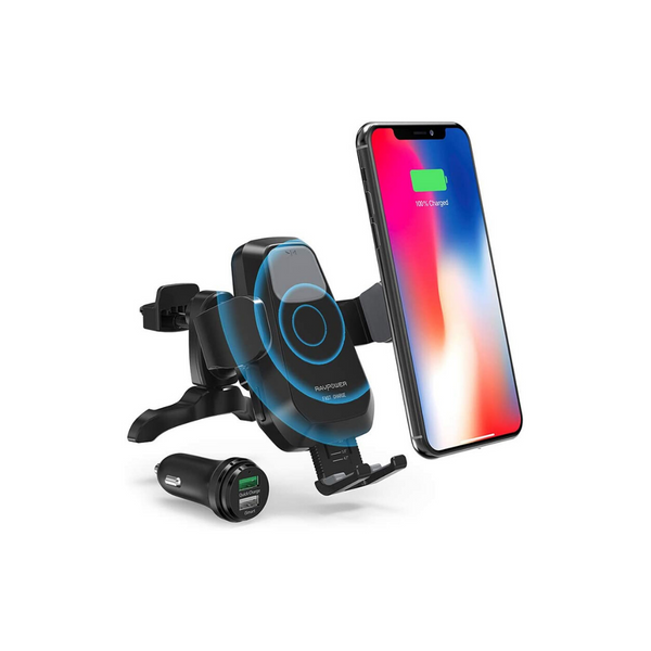 Cargador rápido Qi inalámbrico para coche RAVPower
