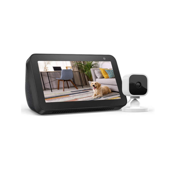 Echo Show 5 with Blink Mini 1080p Indoor Smart Security Camera