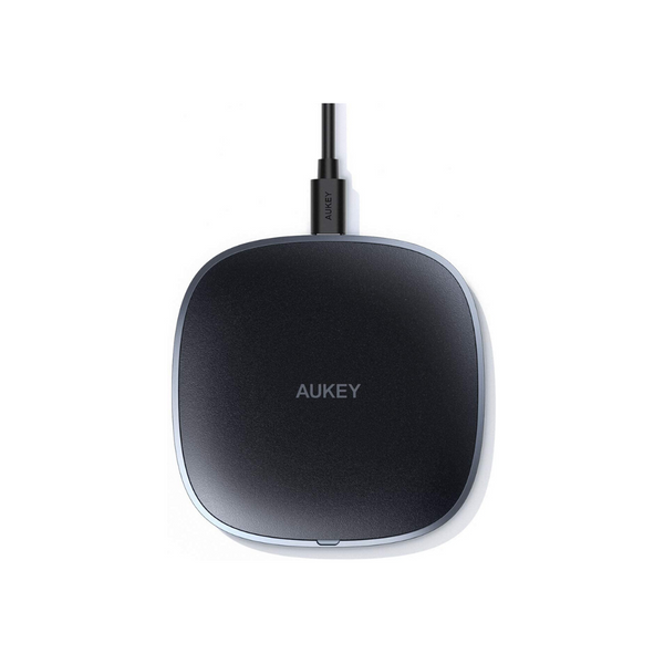 AUKEY Cargador Inalámbrico 10W Qi Carga Rápida con Micro USB y Base ABS