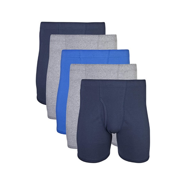 5 Gildan Men's Covered Waistband Boxer Briefs