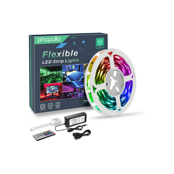 Tira de luces LED que cambia de color de 16,4 pies
