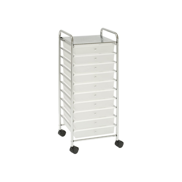 Carrito organizador de almacenamiento móvil multiusos con ruedas, grande, multiusos, de Sevilla Classics