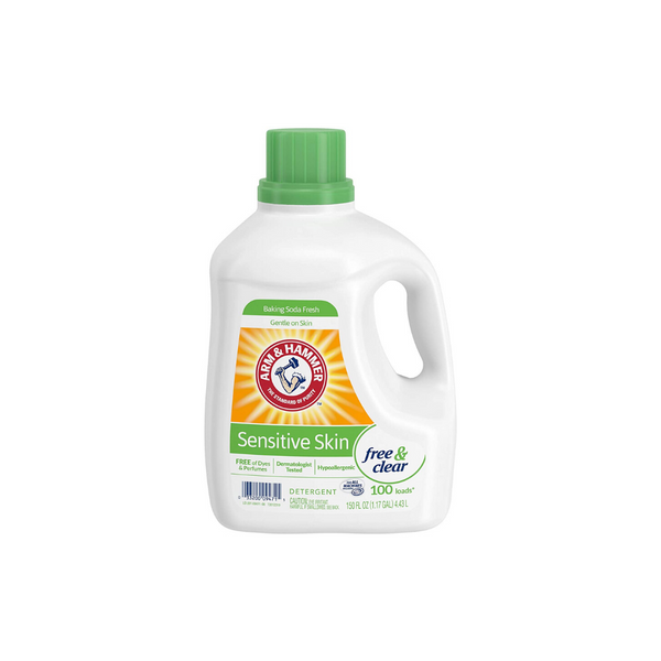 3 Bottles Of 150oz Arm And Hammer Sensitive Skin Free And Clear Liquid Laundry Detergent