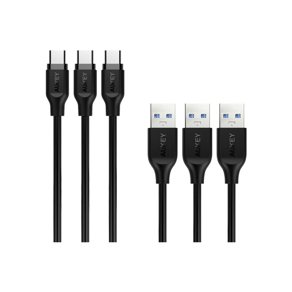 Pack Of 3 Aukey USB Type-C Cables