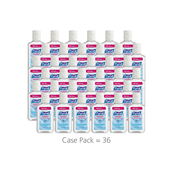 36 Bottles Of Purell 1 Oz. Advanced Hand Sanitizer