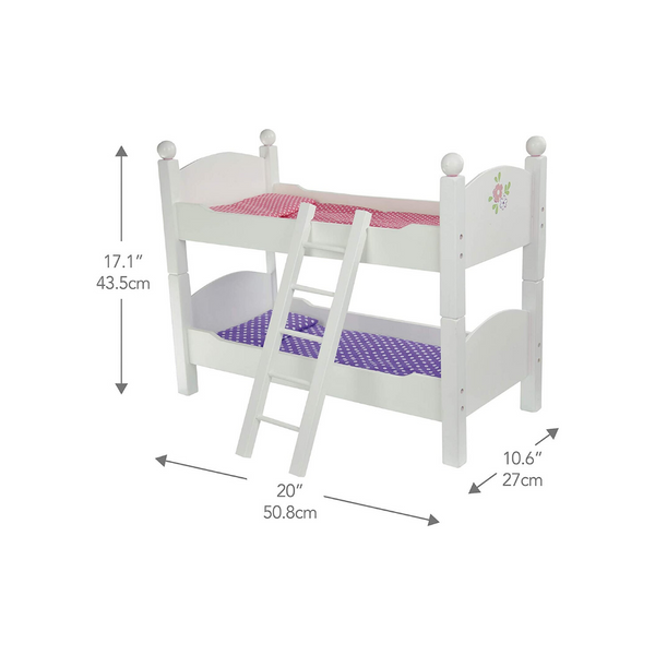 Olivia's Little World - Princess 18-Inch Doll Double Bunk Bed