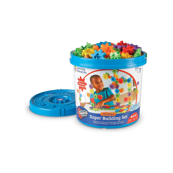 150 Pieces Learning Resources Gears! Gears! Gears! Super Building Toy Set