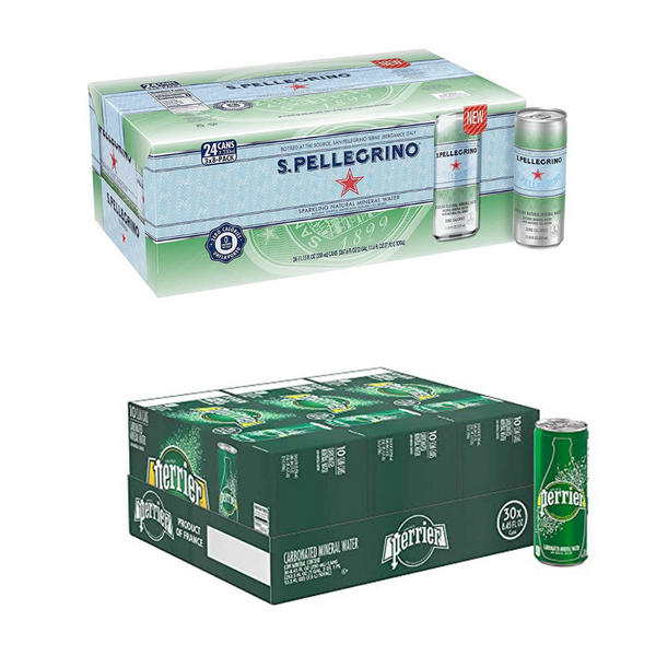 24 Cans Of  S.Pellegrino Or 30 Cans Of Perrier On Sale