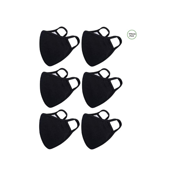 6 Cotton Reusable Face Masks