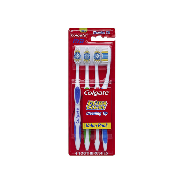 4 Colgate Extra Clean Full Head Toothbrushes