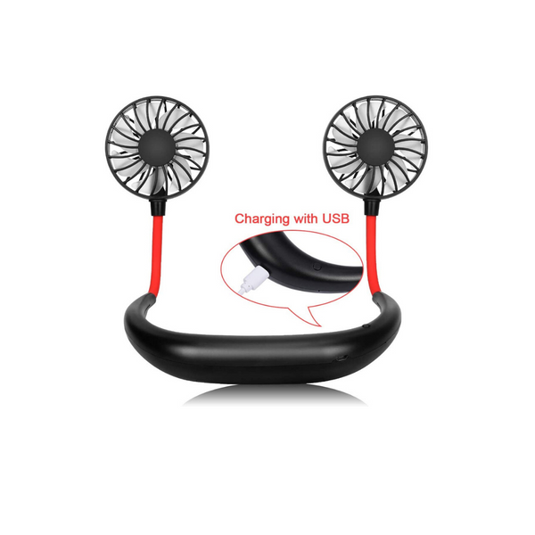 Ventilador de cuello personal con luz LED