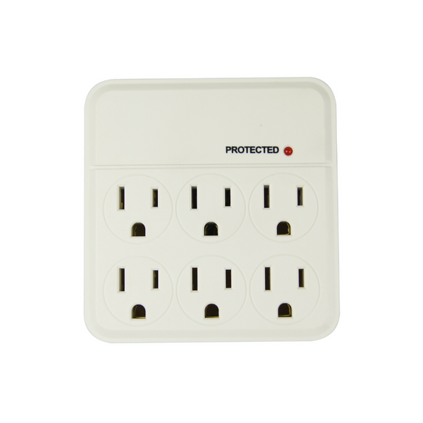 Hyper Tough 6-Outlet 1000-Joule Protection Surge Tap