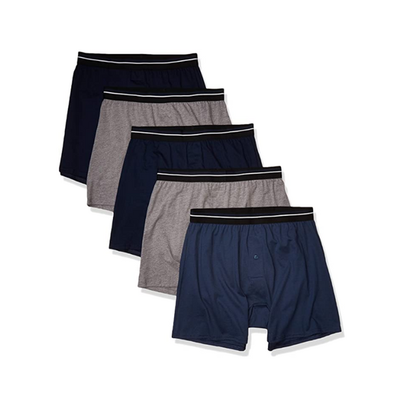 Amazon Essentials Men's 5-Pack Knit Boxer Shorts