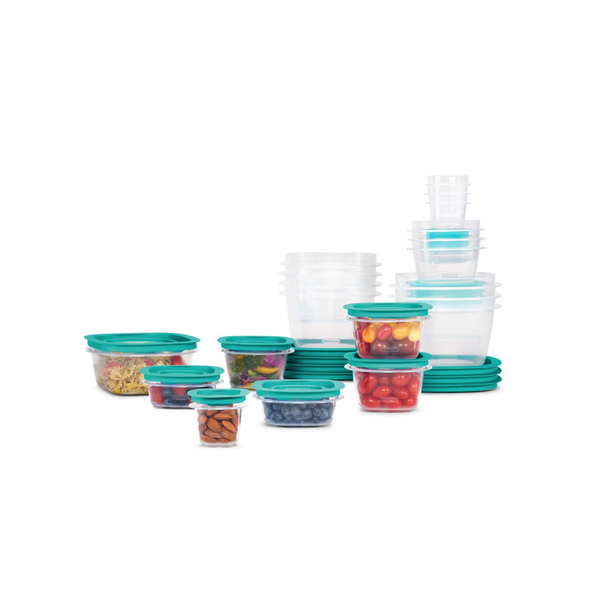 Contenedores de almacenamiento de alimentos Rubbermaid de 42 piezas Press &amp; Lock