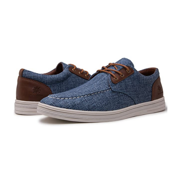 Mocasines casuales de moda para hombre Zapatos náuticos con cordones (3 colores)