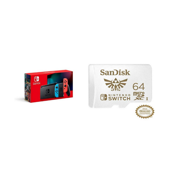 Nontendo Switch + Micro SD Card Bundle