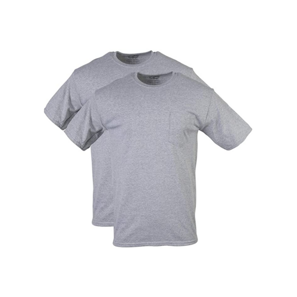 2 camisetas Gildan DryBlend Workwear con bolsillos para hombre