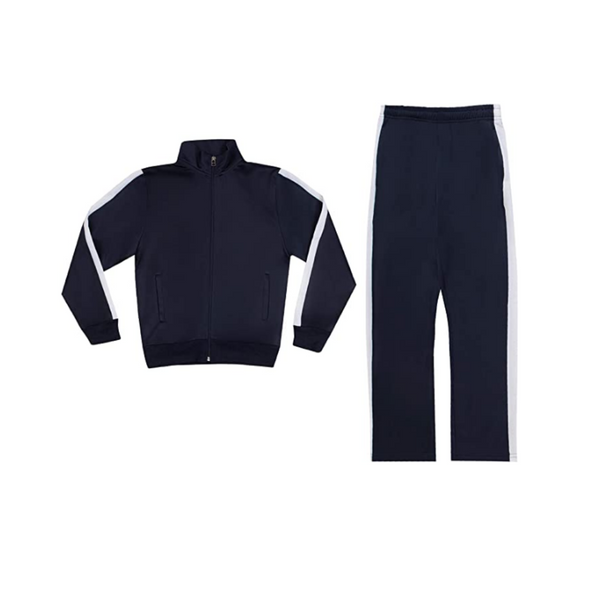 Boys Athletic Pants and Jacket Sweatsuit Set (4 Colors)