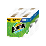 16 Family (40 Regular) Rolls Of Bounty Quick-Size Paper Towels