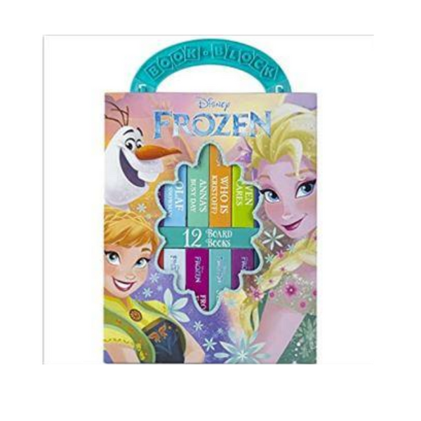 Juego de 12 libros: Juego de libros de tablero My First Library de Disney Frozen