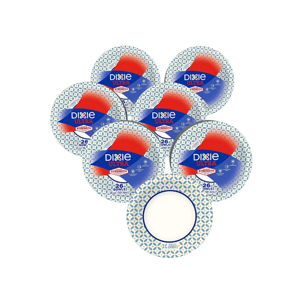 Paquete de 156 tazones de papel Dixie Ultra de 20 oz